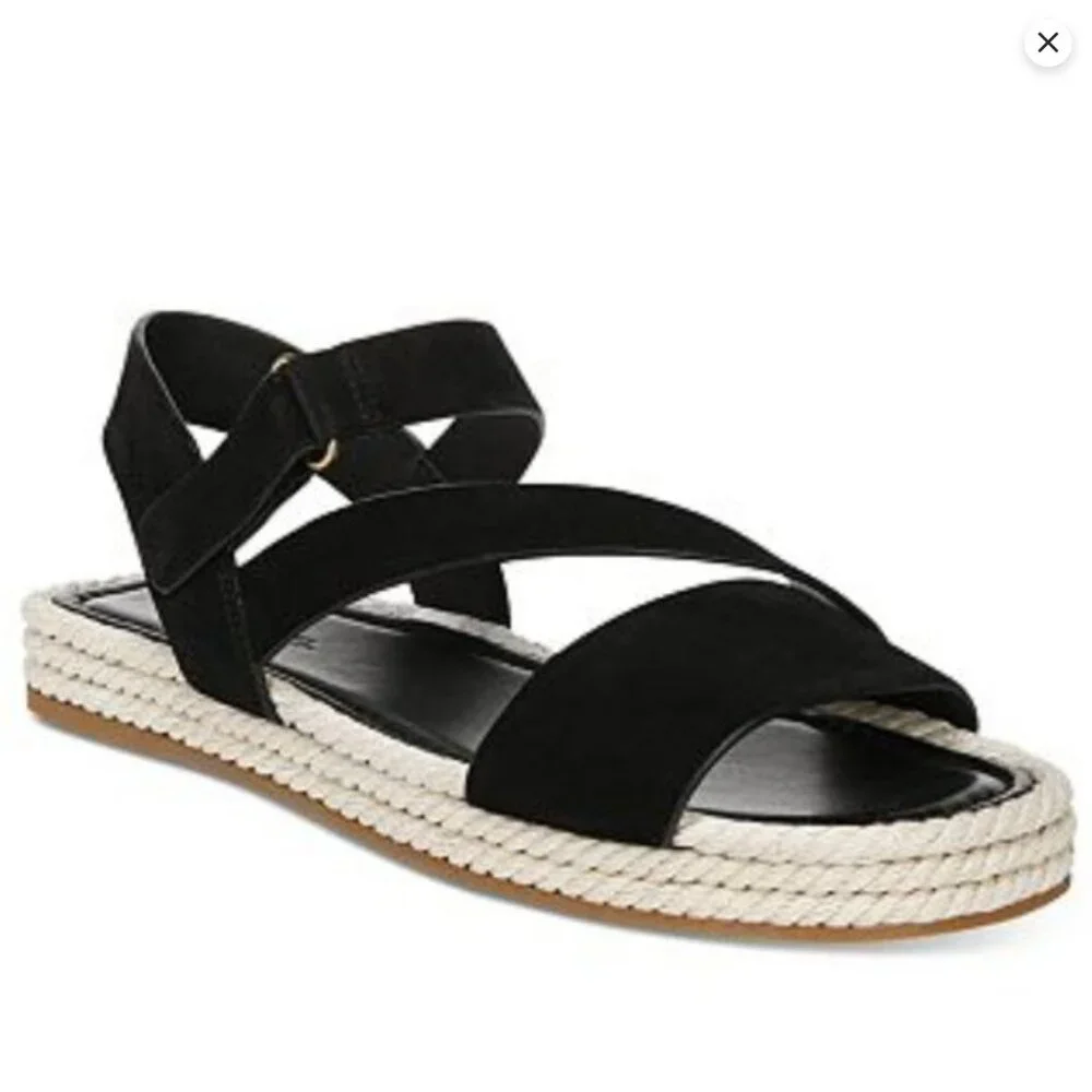 Vince Eliana espadrille suede strappy sandals size 7